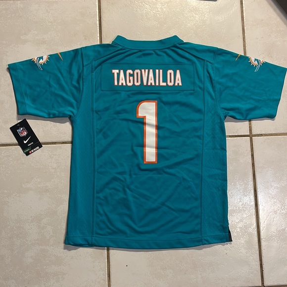 NWT NIKE Miami Dolphins Tua Tagovailoa NFL Jersey Youth Large MSRP $75